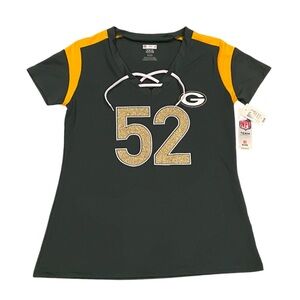Green Bay Packers Clay Matthews #52 Jersey Top Womens S NFL Team Apparel TX3 NWT